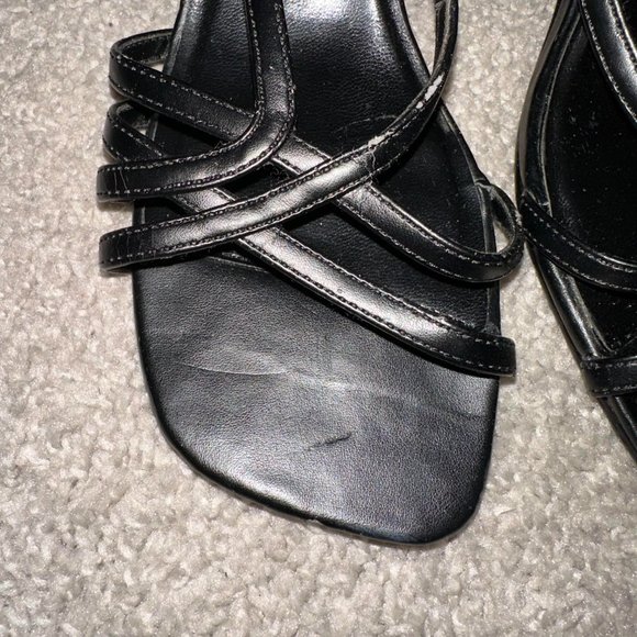 Vintage Jessica Black Strappy Heels 3 Inch 3” Size 6.5 - Picture 3 of 13